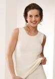 Medima Classic - Damen-Hemd (ohne Arm) 50% Angora - Weiß