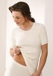 Medima Classic - Damen-Unterhemd (halbarm) 50% Angora - Weiß