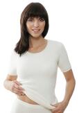 Medima Classic - Damen-Unterhemd (halbarm) 100% Angora - Weiß