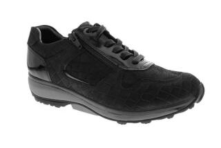 Xsensible stretchwalker Damenhalbschuh JERSEY black croco